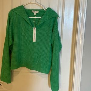 She+Sky green sweater. NWT size small, green